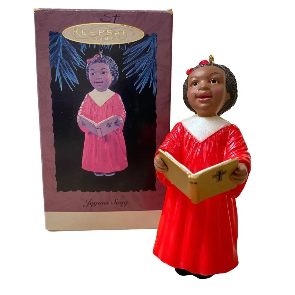 Vintage Hallmark Keepsake Ornament A Joyous‎ Song 1994 Clear Music Of Christmas